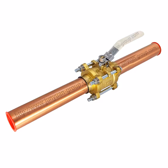 Válvula de esfera de bronze com isolamento de oxigênio médico Válvula de esfera com tampa Válvula de esfera de desligamento médico com plugue de extensão para limpeza de oxigênio