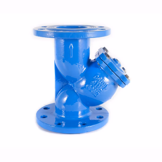 Água de flange dupla tipo Y de ferro dúctil DIN/JIS/ASME/ASTM/GB